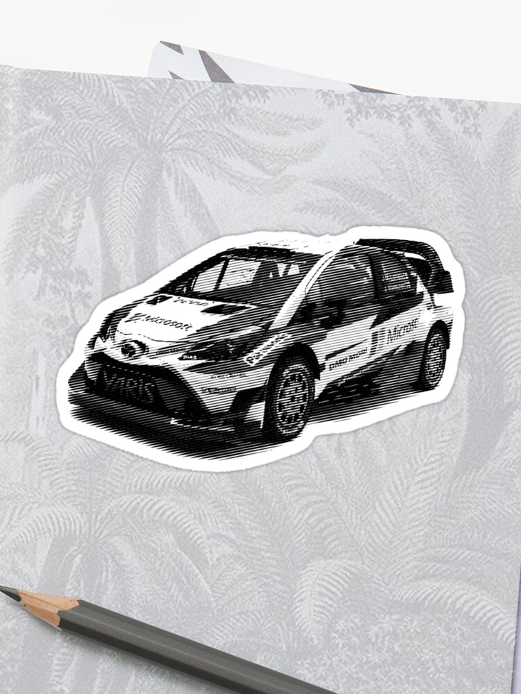 Toyota Yaris Wrc Sticker By Goavas Redbubble