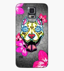 Funda/vinilo para Samsung Galaxy Pitbulling Slobbering - Día de los Muertos Sugar Skull Pitbull Dog