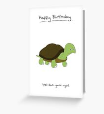Happy Birthday Card - Tortoise Greeting Card