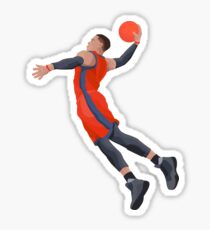 Russell Westbrook Dunking Oklahoma City Thunder Sticker