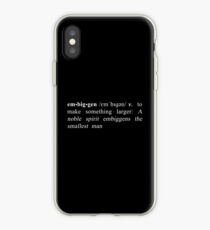 Definition of Embiggen - White iPhone Case
