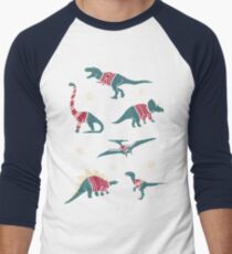 Dinos In Sweaters Men's Baseball ¾ T-Shirt