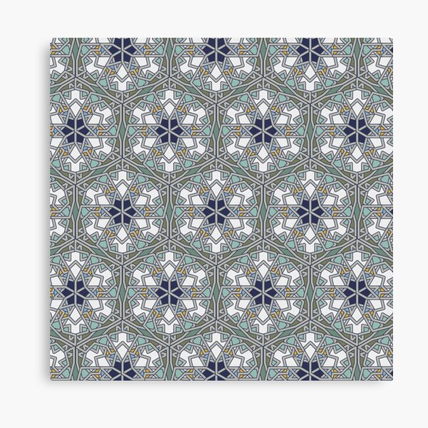 Islamic Geo 9 Ivory Canvas Print