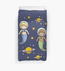Space Mermaids Duvet Cover