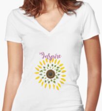 Inspire T-Shirt Women's Fitted V-Neck T-Shirt