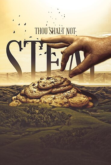 Commandment 8 Thou Shalt Not Steal Posters By Seraphimchris Redbubble 8889