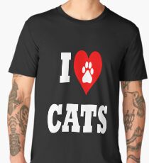 I love cats Men's Premium T-Shirt