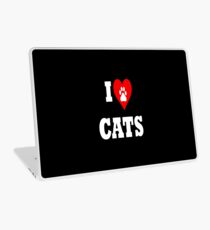 I love cats Laptop Skin