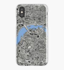 London Map Drawing iPhone Case/Skin