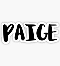 Paige Sticker