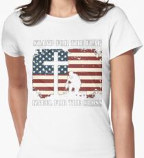 VETERAN - I DON'T KNEEL Women's Fitted T-Shirt