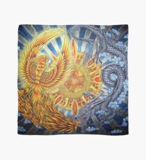 Chinese Phoenix and Dragon Mandala Scarf