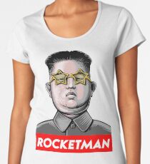 Rocket man Kim Jong-Un Donald Trump RocketMan T Shirt Women's Premium T-Shirt