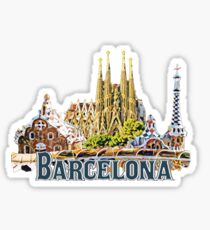 Barcelona Espagna Spain Sticker
