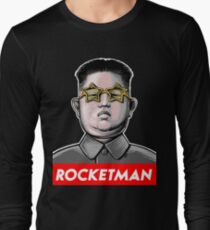 Rocket man Kim Jong-Un Donald Trump RocketMan T Shirt Long Sleeve T-Shirt