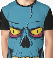Blue Skull Graphic T-Shirt