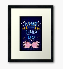 What would smart AND witty person do? Framed Print
