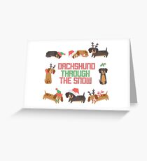 Dachshund Greeting Card