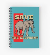 SAVE THE ELEPHANT-3 Spiral Notebook