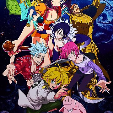 Anime Nanatsu No Taizai Seven Deadly Sins Poster for Sale by  Nicholapolitano