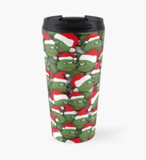 Sad christmas frogs pattern Travel Mug