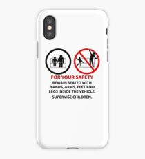 For Your Safety - No Dancing Warning (Stacked) iPhone Case/Skin