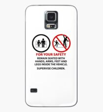 For Your Safety - No Dancing Warning (Stacked) Case/Skin for Samsung Galaxy