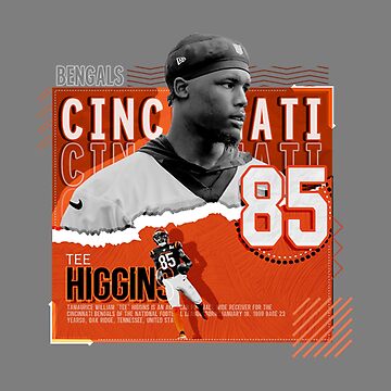 Nike Men's Cincinnati Bengals Tee Higgins #85 Black T-Shirt