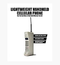 80er Jahre Serie Retro Handy Fotodruck