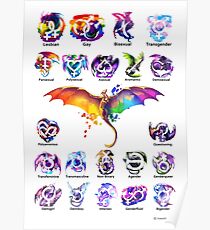 Pride Dragons - Version Zwei Poster