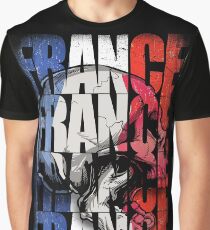 France Skull Flag Graphic T-Shirt