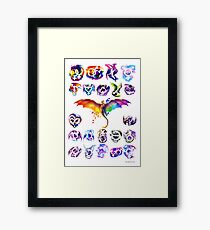 Pride Dragons - Version One Framed Print
