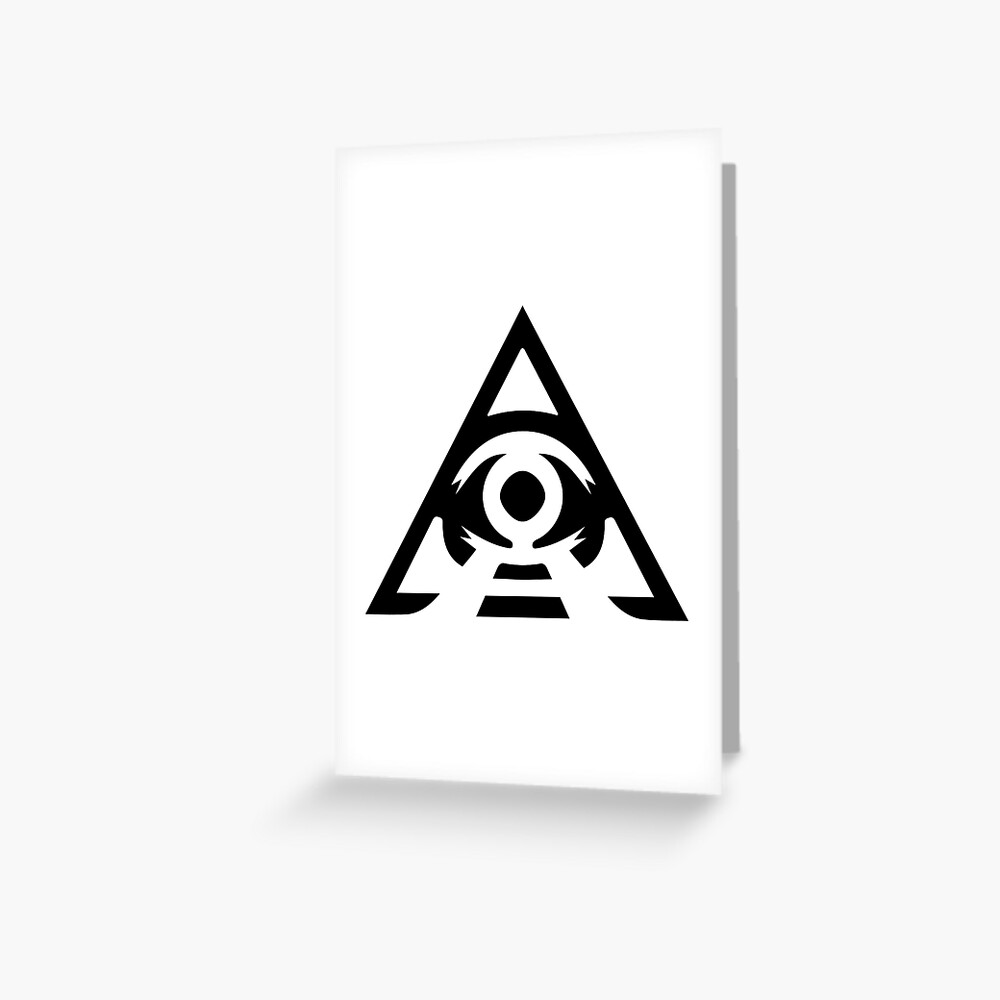 Illumin Arti Black Pyramid Greeting Card By Shay Z Redbubble