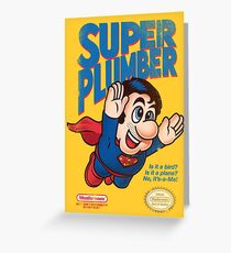 Super Plumber Greeting Card
