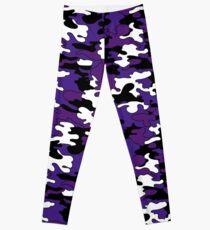 Lila detaillierte Camo Leggings