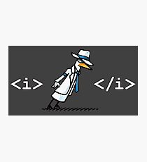 detective Photographic Print