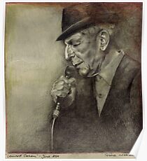 Leonard Cohen Poster