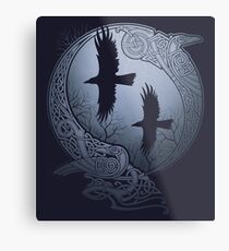 ODIN'S RAVENS Metal Print