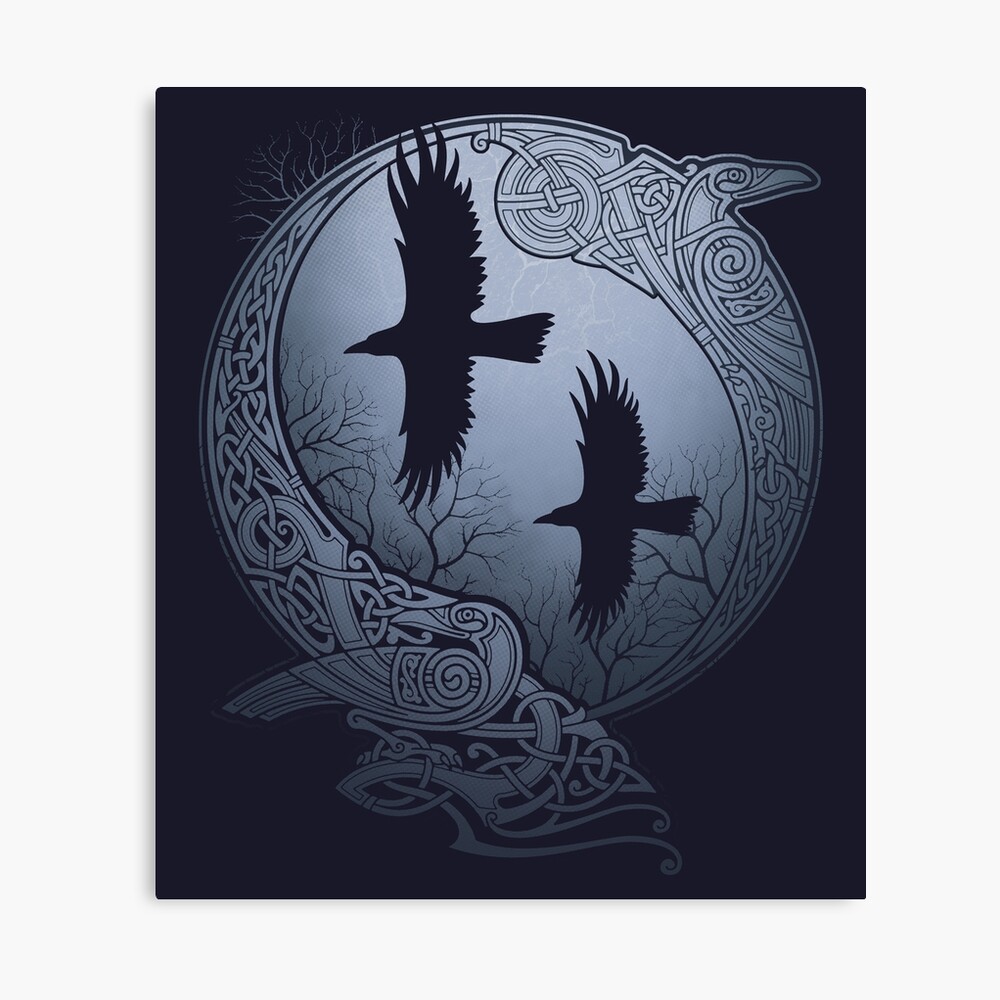ODIN'S RAVENS Canvas Print
