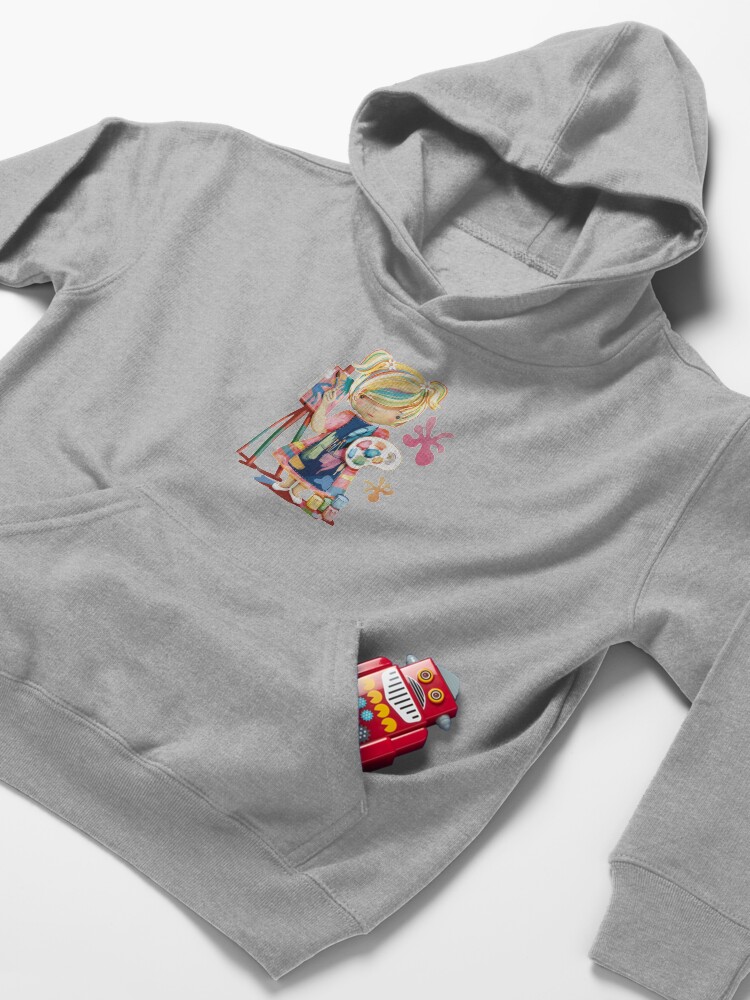 Alternate view of The Little Artist Kids Pullover Hoodie