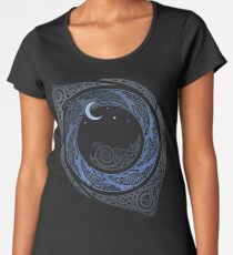 Mondschein-Runde Frauen Premium T-Shirts