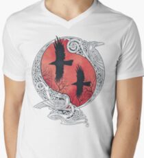 HUGIN&MUNIN Men's V-Neck T-Shirt