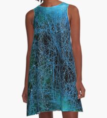 System Netzwerkverbindung A-Linien Kleid
