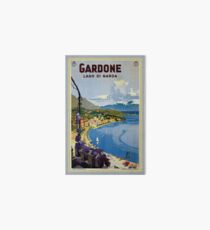 Vintage Gardone Lake Garda Italian travel Art Board