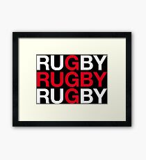 RUGBY Framed Print