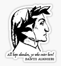 Dante Alighieri quote Sticker