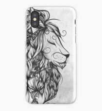 Poetic Lion B&W iPhone Case