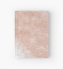Weißes Marmorbild des eleganten Imitat-Rosengoldkonfettis Notizbuch