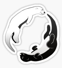 Loutre yin yang Sticker