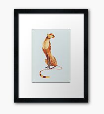 Gepard Gerahmtes Wandbild